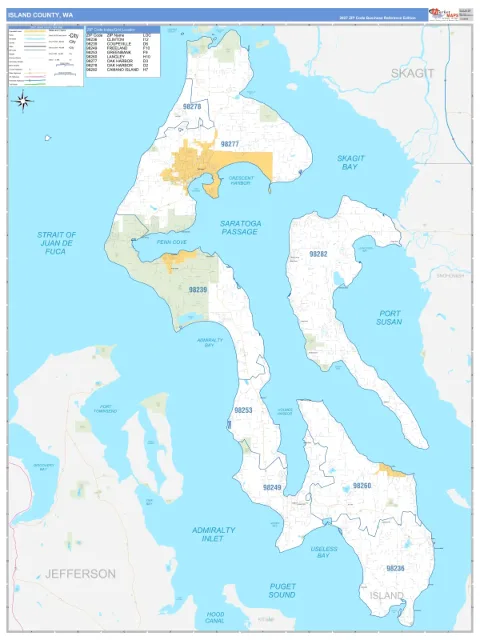 Island County, WA map