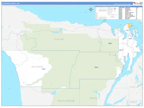 Jefferson County, WA map