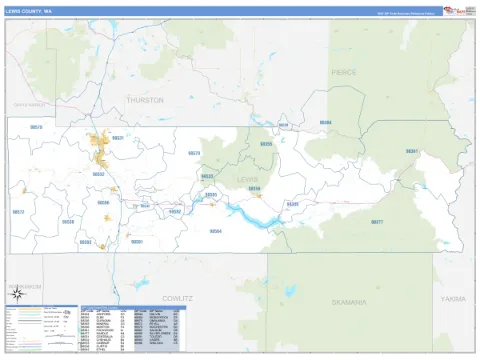 Lewis County, WA map