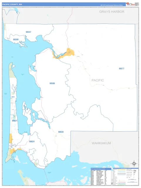 Pacific County, WA map