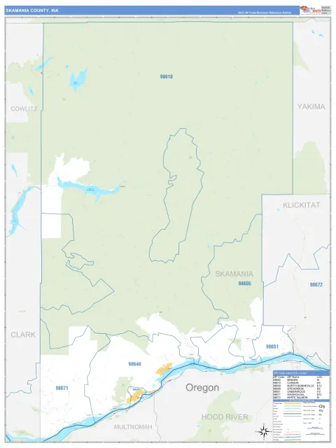 Skamania County, WA map