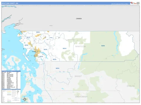 Whatcom County, WA map