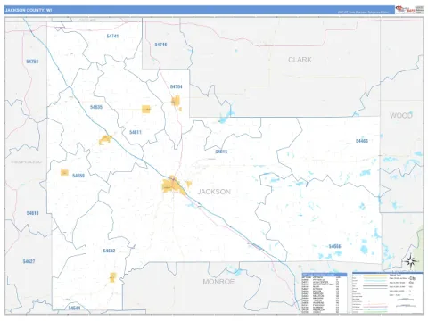 Jackson County, WI map