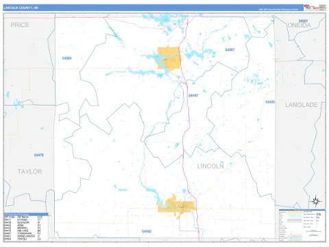 Lincoln County, WI map
