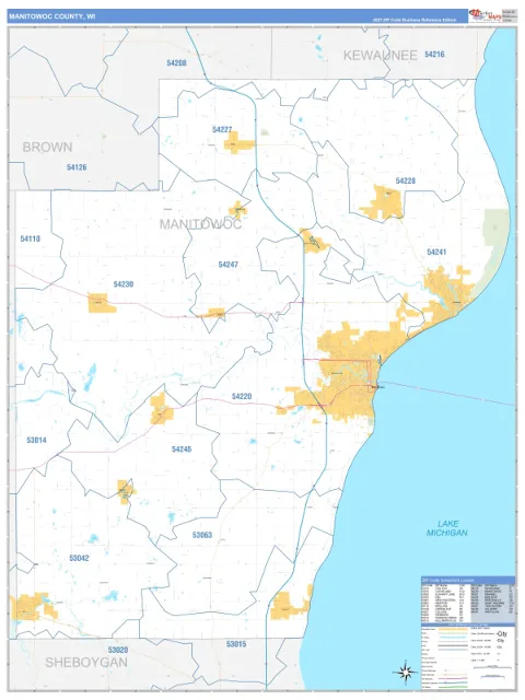 Manitowoc County, WI map