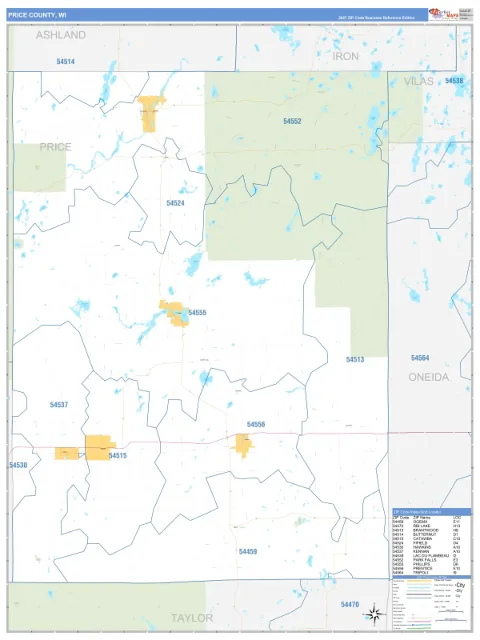 Price County, WI map