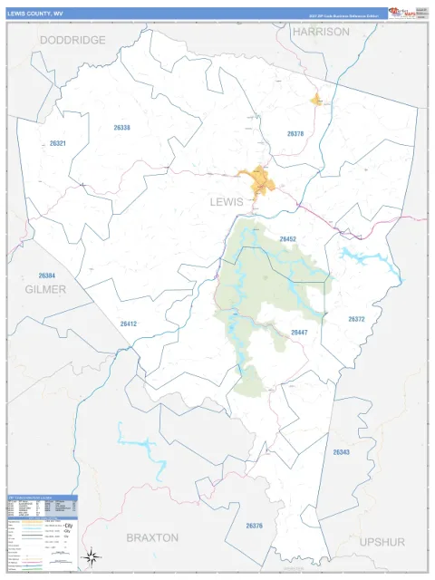 Lewis County, WV map
