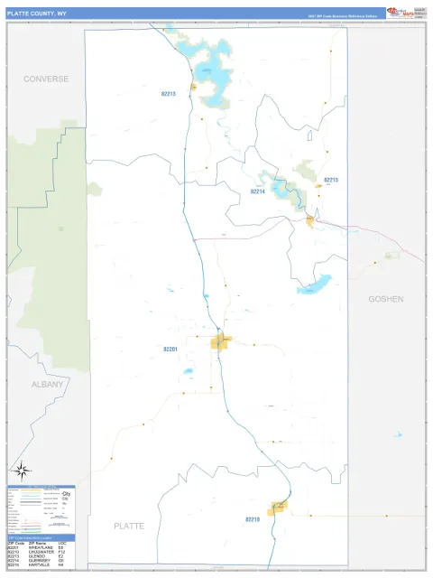 Platte County, WY map