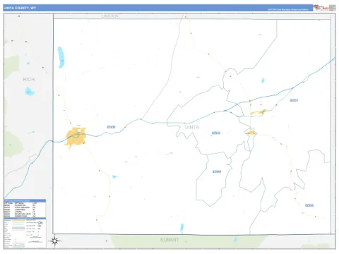 Uinta County, WY map