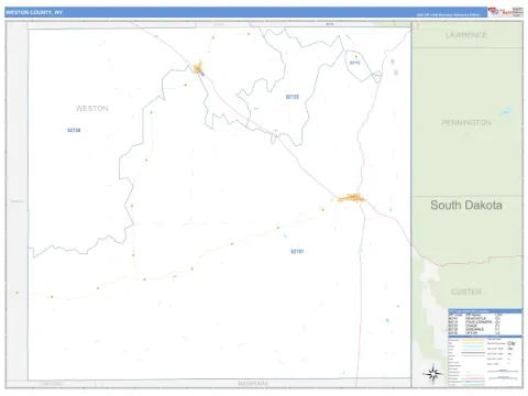 Weston County, WY map