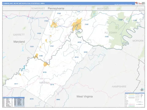 Cumberland metro area map