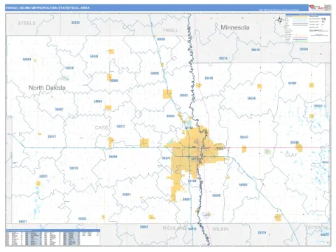 Fargo metro area map