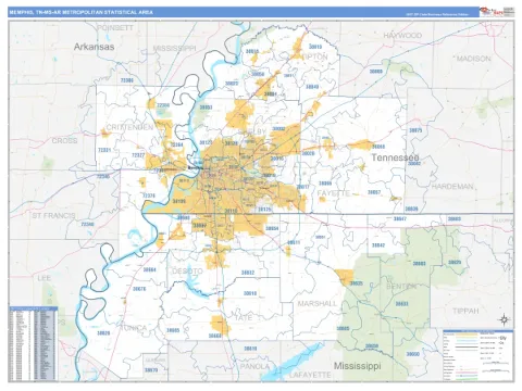 Memphis metro area map