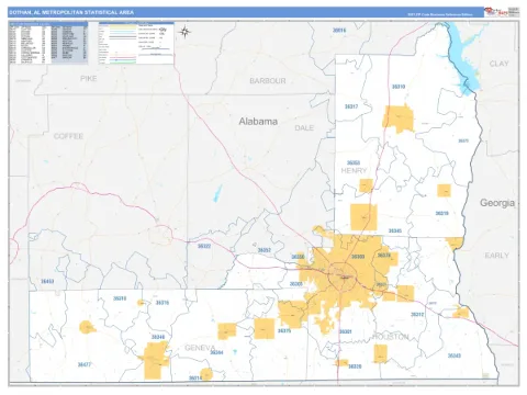 Dothan metro area map