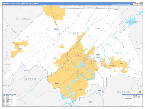 Gadsden metro area map