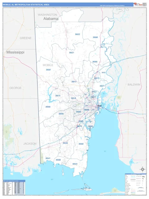 Mobile metro area map