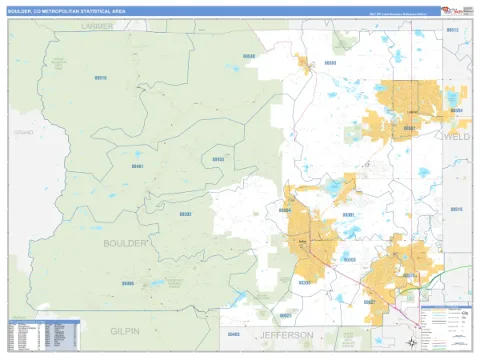 Boulder metro area map