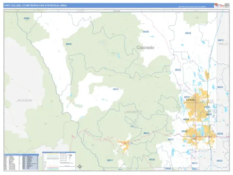 Fort Collins metro area map