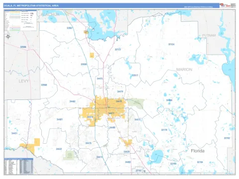 Ocala metro area map