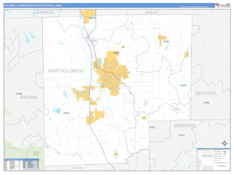 Columbus metro area map