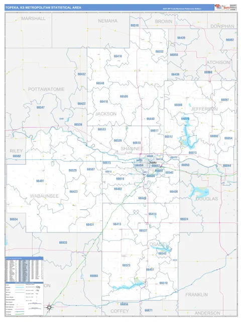 Topeka metro area map