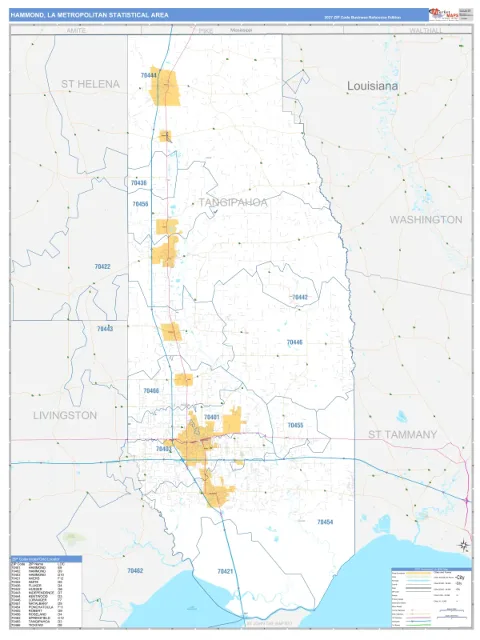 Hammond metro area map