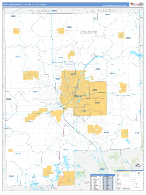Flint metro area map