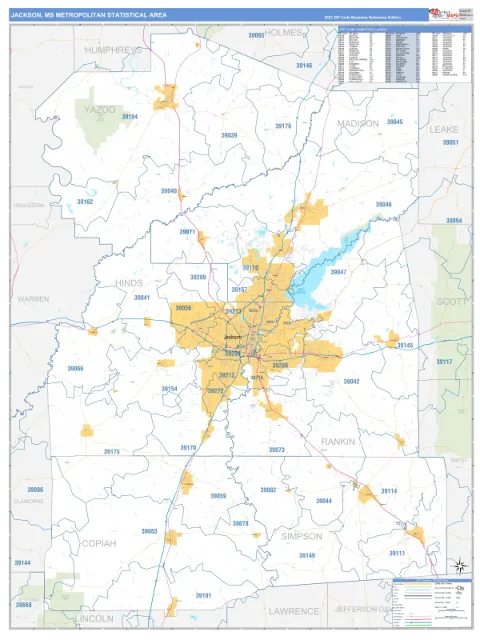 Jackson metro area map