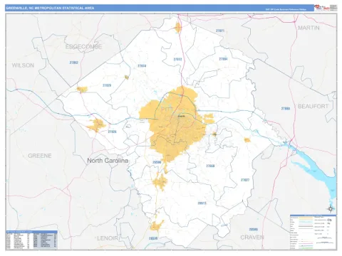 Greenville metro area map