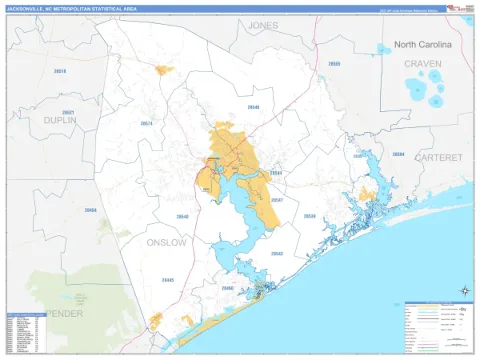 Jacksonville metro area map