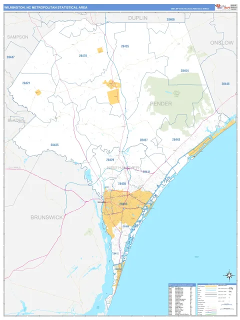 Wilmington metro area map