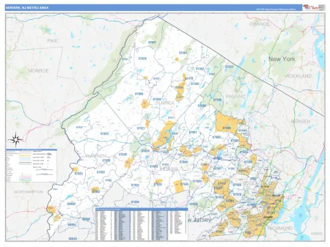 Newark metro area map