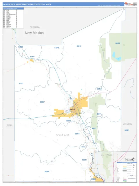 Las Cruces metro area map