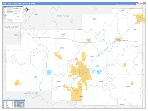 Lima metro area map