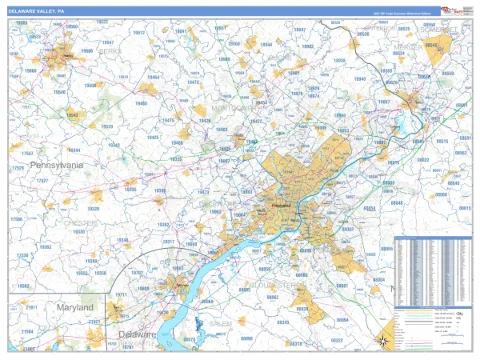 Delaware Valley metro area map