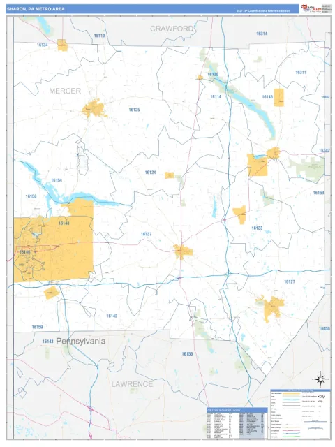 Sharon metro area map