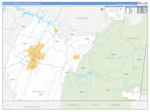 Cleveland metro area map