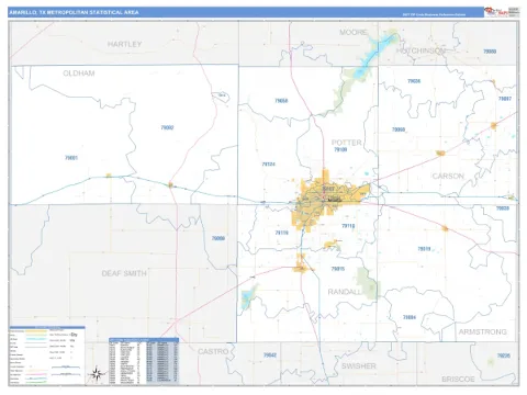 Amarillo metro area map