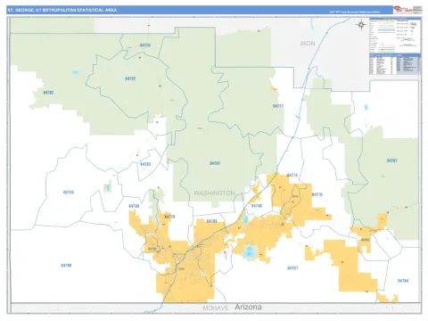 St. George metro area map