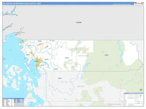 Bellingham metro area map