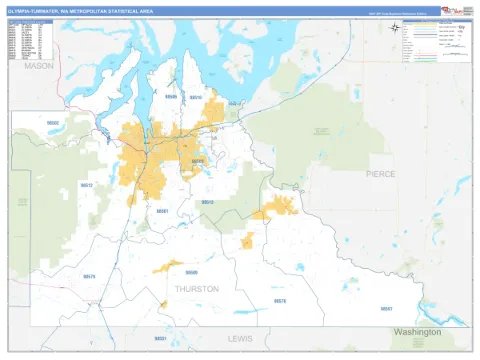 Olympia-Tumwater metro area map