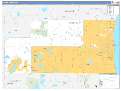 Kenosha metro area map
