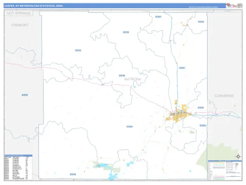 Casper metro area map