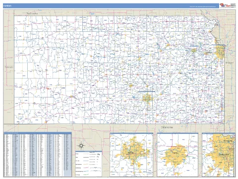 Kansas state map