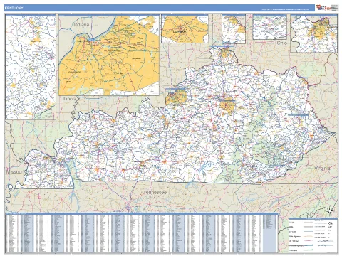 Kentucky state map