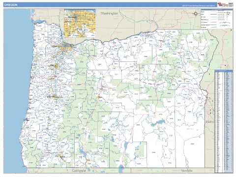 Oregon state map