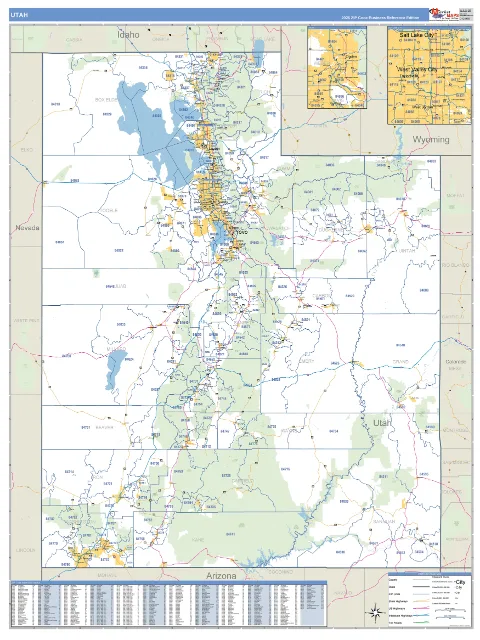 Utah state map
